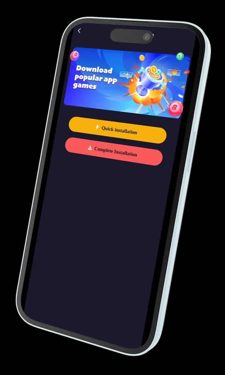 Jai Club app download screen — Quick Installation versus Complete Installation for jai club game